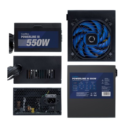 CoolBox COO-FAPW3-550 alimentatore per computer 550 W Nero