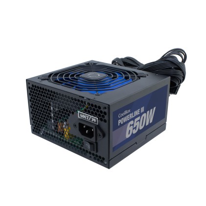 CoolBox Powerline III 650 alimentatore per computer 650 W 20+4 pin ATX ATX Nero