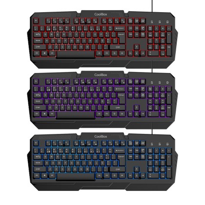 CoolBox COO-KTRAA-15PT tastiera Mouse incluso Gaming USB Portoghese Nero