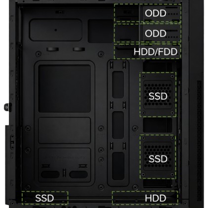 CoolBox COO-PCA780-1 computer case Midi Tower Nero 500 W