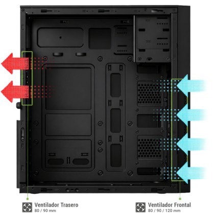 CoolBox COO-PCA780-1 computer case Midi Tower Nero 500 W