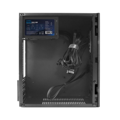 Case Coolbox M460 MicroATX - Supporta unit&agrave; da 3,5" e 2,5" - USB-C 3.2 Gen1 e audio - Alimentatore da 500 W - Nero