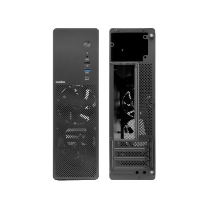 CoolBox COO-PCT100-0 computer case Basso profilo (Slimline - stilizzato) Nero
