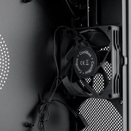 CoolBox COO-PCT100-0 computer case Basso profilo (Slimline - stilizzato) Nero