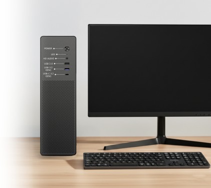 CoolBox COO-PCT100-0 computer case Basso profilo (Slimline - stilizzato) Nero