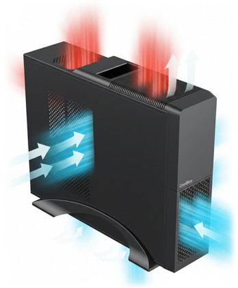 CoolBox PC micro ATX T313 Slim Basso profilo (Slimline - stilizzato) Nero