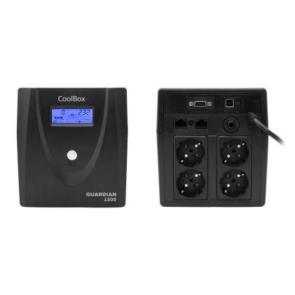 CoolBox Guardian 3 LCD 1200VA gruppo di continuit&agrave; (UPS) A linea interattiva 1,2 kVA 720 W 4 presa(e) AC
