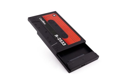 CoolBox SlimChase R-2533 Box esterno HDD/SSD Nero, Rosso 2.5"