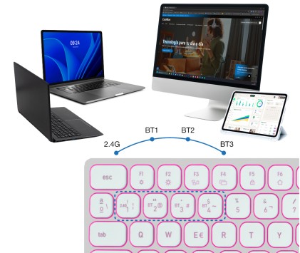 CoolBox COO-TEW02-BKW tastiera