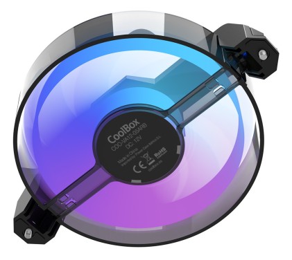 CoolBox T12 Reverse ARGB Case per computer Ventilatore 12 cm Nero 1 pz
