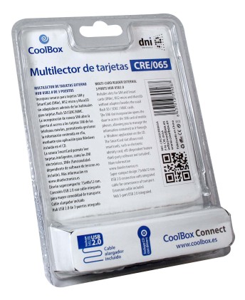 CoolBox CRE-065 lettore di schede USB 2.0 Nero