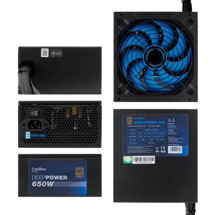 Deep Gaming DeepPower BR-650 alimentatore per computer 650 W 20+4 pin ATX ATX Nero