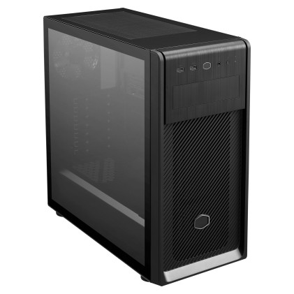 Cooler Master Case Elite E500 Tempered Glass W/Odd, Side-Panel, Mid-Tower, Micro-Atx Mini-Itx Atx