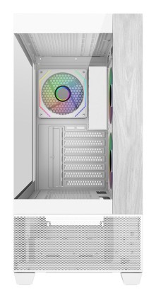Cooler Master Elite 690 Wood Midi Tower Bianco