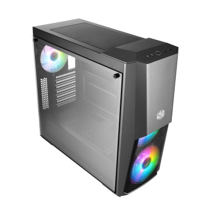Cooler Master Case Mb500 Argb Mid Tower, Side Panel, Microatx-Mini Itx, 2Xusb 3.2, 2Xusb 2.0, 1X3.5Mm Audio Jack, 1X3.5Mm Mic Jack, 1Xargb Controller, 1Xargb 2-To-3 Splitter, 2X120Mm Argb Fan Front, 1X120Mm Argb Fan Rear, Nero