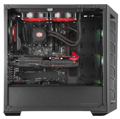 Cooler Master Case Masterbox Mb530P Rgb Mid Tower Atx, 2Xusb3.0, 2Xusb2.0, Pulsante Controllo Argb, Audio Io,2X3.5Hdd, 4X2.5Ssd, 3X120Mm Front Fan, No Psu