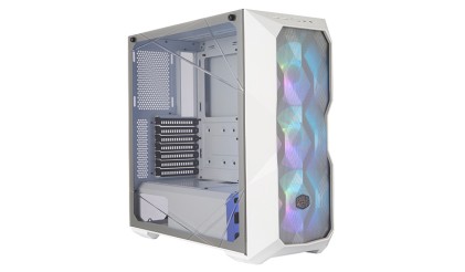 Cooler Master Case Td500 Mesh White Argb Mid Tower, Side Panel, Microatx-Mini Itx, 2Xusb 3.2, 2Xusb 2.0, 1X3.5Mm Audio Jack, 1X3.5Mm Mic Jack, 1Xargb Controller, 1Xargb 2-To-3 Splitter, 3X120Mm Argb Fan Front, Bianco