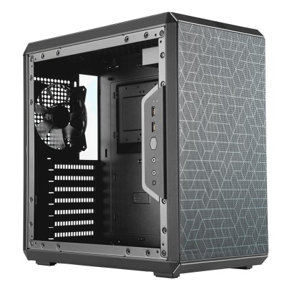 Case Mid-Tower No Psu Masterbox Q500L 2Usb3 Black Window Panel