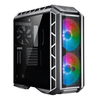 Cooler Master Case H500P Mesh Argb Mid Tower, Side Panel, Microatx-Mini Itx, 2Xusb 3.2, 2Xusb 2.0, 1X3.5Mm Audio Jack, 1X3.5Mm Mic Jack, 1Xargb Controller, 1Xargb 2-To-3 Splitter, 2X200Mm Argb Fan Front, 1X140Mm Argb Fan Rear, Nero