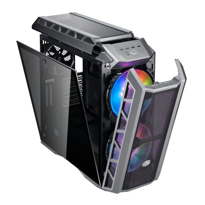 Cooler Master Case H500P Mesh Argb Mid Tower, Side Panel, Microatx-Mini Itx, 2Xusb 3.2, 2Xusb 2.0, 1X3.5Mm Audio Jack, 1X3.5Mm Mic Jack, 1Xargb Controller, 1Xargb 2-To-3 Splitter, 2X200Mm Argb Fan Front, 1X140Mm Argb Fan Rear, Nero