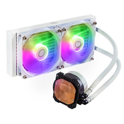 Cooler Master Dissipatore A Liquido Masterliquid 240L Core White 240Mm Rad, Spectrum V3 120 Argb, Ar