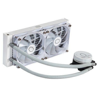 Cooler Master Dissipatore A Liquido Masterliquid 240L Core White 240Mm Rad, Spectrum V3 120 Argb, Ar