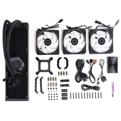 Cooler Master Dissipatore A Liquido Masterliquid 360 Atmos Argb Gen 2, Sickleflow V2 120 Argb