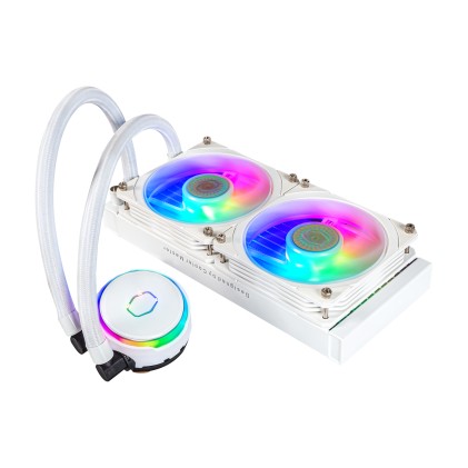 Cooler Master Dissipatore Masterliquid Pl240 Flux White Edition Argb Liquid Cooler Dissipatore
