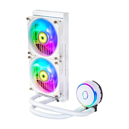 Cooler Master Dissipatore Masterliquid Pl240 Flux White Edition Argb Liquid Cooler Dissipatore