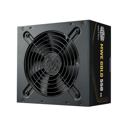 Cooler Master Alimentatore Mwe Gold 550 V3, 550W 80+Gold Non Modulare Atx 3.1 Ventola 120Mm, Gar 5 A