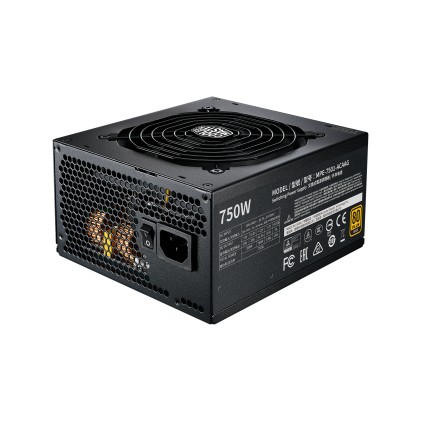 Cooler Master Alimentatore Mwe Gold 750 V2 650W 80Plus Gold, 120Mm Fan Active, Pfc Psu, Full Modular