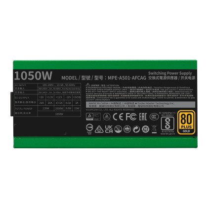 Cooler Master Alimentatore Mwe Gold V2 Fm 1050W Atx3.0