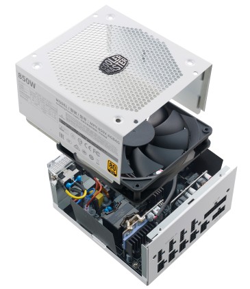 Cooler Master Alimentatore V850 V2, 850W 80 Plus Gold, 135Mm Fan Active, Pfc Psu, Full Modulare, Bianco