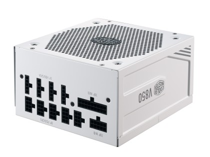 Cooler Master Alimentatore V850 V2, 850W 80 Plus Gold, 135Mm Fan Active, Pfc Psu, Full Modulare, Bianco