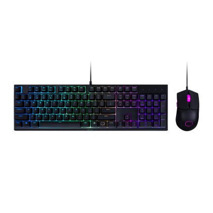 Cooler Master Tastiera Gaming Wired + Mouse Ms110 Rgb-Led-Color Usb Ita Layout