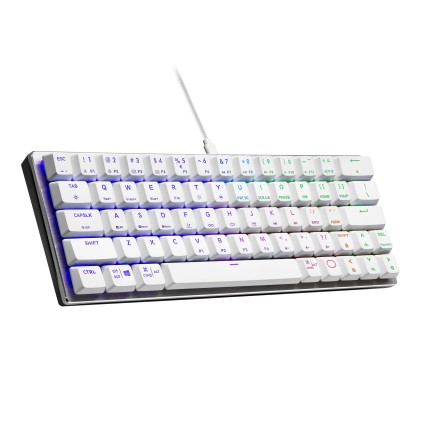 Cooler Master Tastiera Gaming  Sk-620 Rgb Sk-620-Sktr1-It Bianco