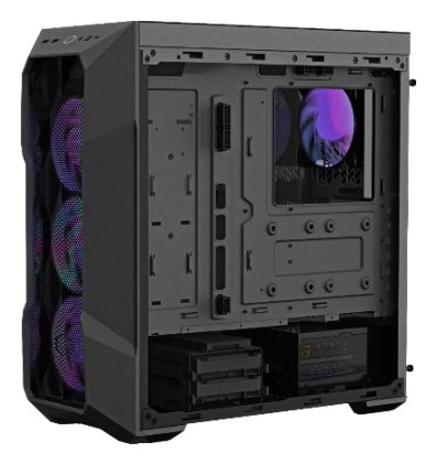 Cooler Master Case Td500 Mesh Con Dissipatore 360 Sul Frontale (Radiatore Custom) + Psu Atx