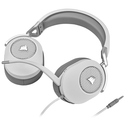 Corsair HS65 SURROUND Auricolare Cablato Portatile Gaming Bianco