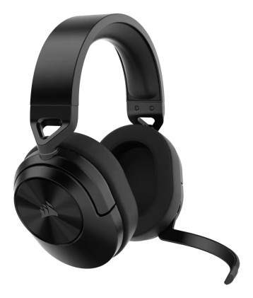 Corsair HS55 WIRELESS Auricolare A Padiglione Gaming Bluetooth Nero, Carbonio