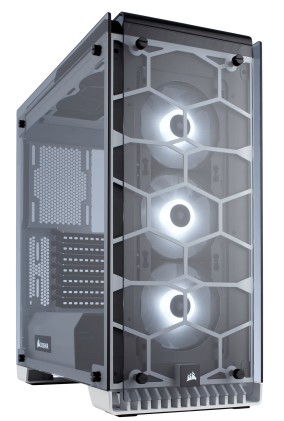 CORSAIR Crystal Series 570X RGB Tempered Glass Premium ATX Mid Tower Case White