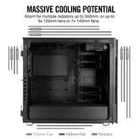 CORSAIR Carbide Series 678C Low Noise Tempered Glass ATX Case Black
