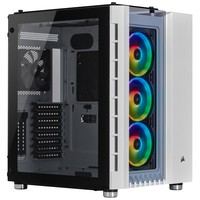 CORSAIR Crystal Series 680X RGB ATX High Airflow Tempered Glass Smart Case White