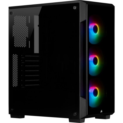CORSAIR iCUE 220T RGB Tempered Glass Mid-Tower Smart Case Black
