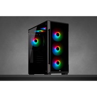 CORSAIR iCUE 220T RGB Tempered Glass Mid-Tower Smart Case Black