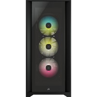 CORSAIR iCUE 5000X RGB Tempered Glass Mid-Tower ATX PC Smart Case Black