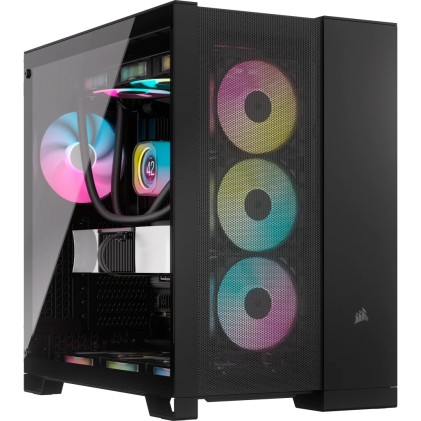 Corsair Case 6500D Airflow Tempered Glass Mid-Tower, Black