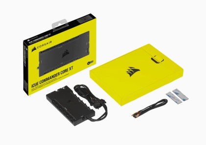 Corsair iCUE Commander Core XT controller della velocit&agrave; della ventola 6 canali Nero