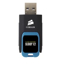 CORSAIR Voyager Slider X2 256GB USB3.0 Blue Housing R200MB/s W90MB/s capless design plug and play