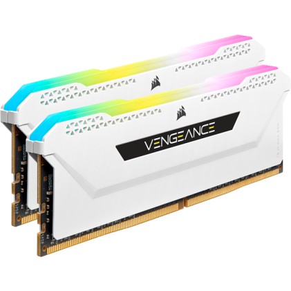 Corsair Ram Vengeance Rgb Pro 16Gb 2X8Gb Ddr4 3600 Pc4-28800 C18 1.35V Desktop Memory- White