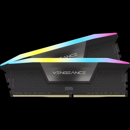Corsair Ram Vengeance Rgb Ddr5 32Gb 2 X 16Gb Ddr5 6400 Cl36-48-48-104 1.35V Intel Xmp - Black
